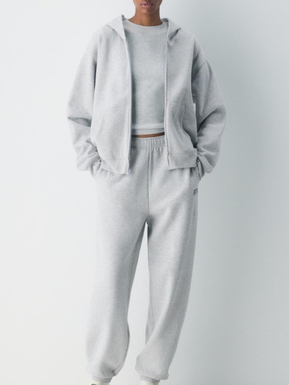 Grey TNA Cozy Sweatfleece Mega Jogger